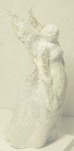 Snow, embroiderd figure,