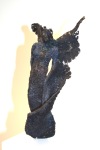 Shadow, embroidered figure